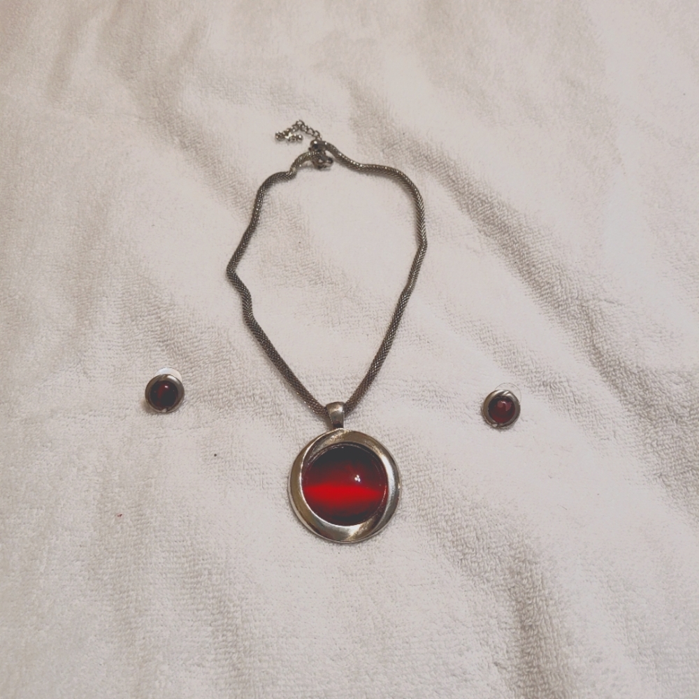 Necklace and earrings
